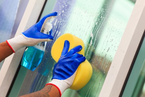 Team member reviewing cleaning safety procedures in Balham