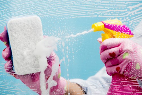 Deep cleaning team working in a Balham home