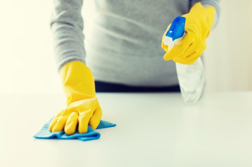 Emergency response and spill control during a cleaning job