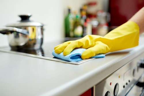 Balham oven cleaner restoring a dirty oven door and glass