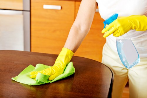 Team member handling a service issue with care and professionalism